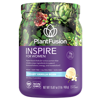 PlantFusion - Inspire for Women- Vegan Protein Powder for Women - Creamy Vanilla Bean