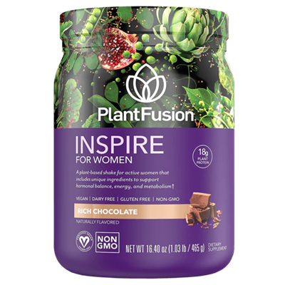 PlantFusion - Inspire for Women- Vegan Protein Powder for Women - Rich Chocolate