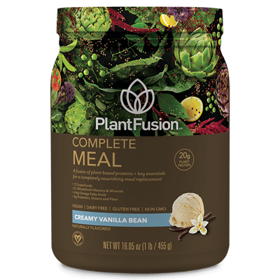 PlantFusion -Complete Meal- Vegan Meal Replacement Shake - Creamy Vanilla Bean - 1 lb