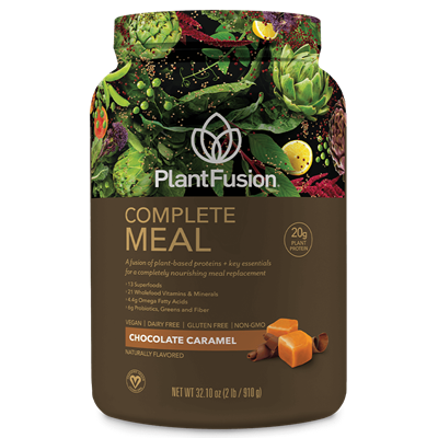 PlantFusion -Complete Meal- Vegan Meal Replacement Shake - Chocolate Caramel  - 2lb VALUE SIZE