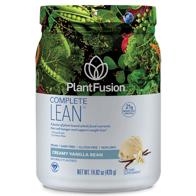 PlantFusion - Complete Lean - Vegan Protein Powder for Weight Loss - Creamy Vanilla Bean