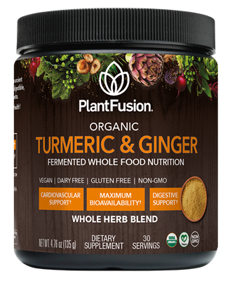 PlantFusion - TURMERIC & GINGER - FERMENTED SUPERFOOD POWDER BLEND 40.76 oz - 30 Servings