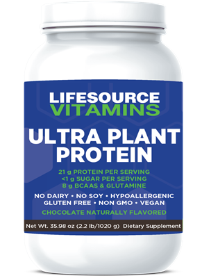 Ultra Plant Protein- Raw Vegan Plant Based Protein- Chocolate 2.2 lbs