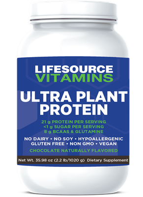 Ultra Plant Protein- Raw Vegan Plant Based Protein- Chocolate 2.2 lbs