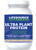 Ultra Plant Protein- Raw Vegan Plant Based Protein- Vanilla 2.2 lbs