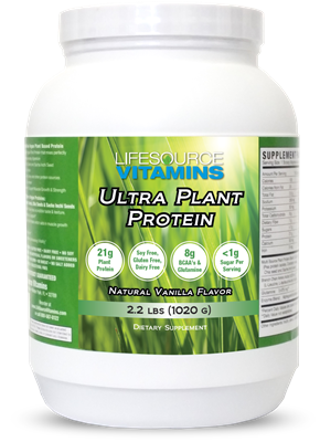 Ultra Plant Protein- Raw Vegan Plant Based Protein- Vanilla 2.2 lbs