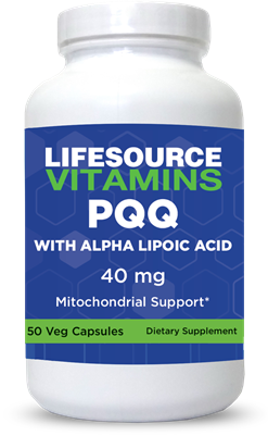 PQQ 40 mg with Alpha Lipoic Acid 200 mg - 50 Veg Capsules