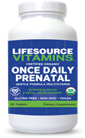 PreNatal Multi - Once Daily - Certified Organic  - Whole Food Based - 30 Tablets