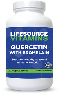 Quercetin 800 mg w/ Bromelain 165 mg- 120 Veg Capsules -60 Servings