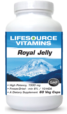 Royal Jelly 500 mg/1500 mg - 60 Veg Capsules