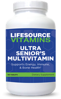 Senior's Ultra Multivitamins - 180 Tabs - Men & Women - 2 Month Supply