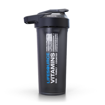 SportShaker USA -LifeSource Logo - 27oz -Shaker Cup -BLACK/Smoked