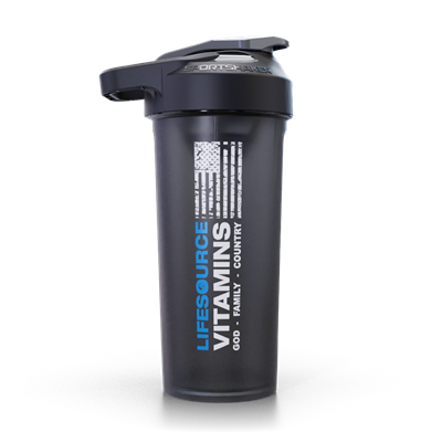 SportShaker USA -LifeSource Logo - 27oz -Shaker Cup -BLACK/Smoked