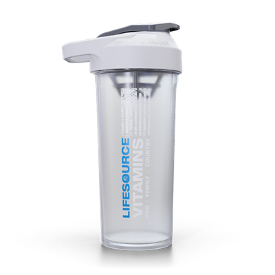 SportShaker USA -LifeSource Logo - 27oz -Shaker Cup -WHITE/Natural