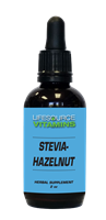 Stevia Extract Liquid (Hazelnut)  2 fl. oz.- 290 Servings