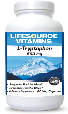 L-Tryptophan 500 mg - 60 Veg Capsules