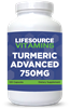 Turmeric Advanced - 750 mg - 120 Vegetable Capsules - Curcumin With BioPereine (Black Pepper Fruit Extract) VALUE SIZE