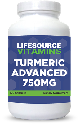 Turmeric Advanced - 750 mg - 120 Vegetable Capsules - Curcumin With BioPereine (Black Pepper Fruit Extract) VALUE SIZE