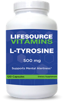 L-Tyrosine 500 mg - Free Form - 120 Capsules