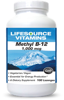 Methyl B-12 - Vitamin B12 Methylcobalamin 1000 mcg - 100 Vegetarian Lozenges