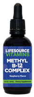 Methyl B-12 Complex Liquid w/ B-2, B-3, B-5, & B-6 - 1200 mcg - 2 fl oz