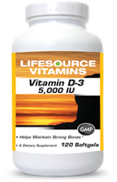 Vitamin D-3 125 mcg (5,000 IU) - 120 Softgels