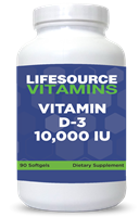 Vitamin D-3 - 250 mcg (10,000 IU) - 90 Softgels