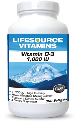 Vitamin D-3 25 mcg (1,000 IU) - NEW RELEASE/VALUE SIZE 360 Softgels