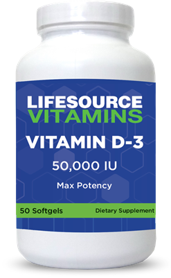 Vitamin D-3 1250 mcg (50,000 IU) Weekly - 50 Softgels