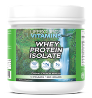 Whey Protein ISOLATE - Grass Fed - Creamy French Vanilla 1.1lb.