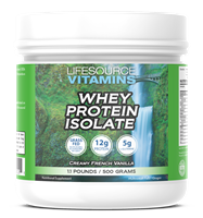 Whey Protein ISOLATE - Grass Fed - Creamy French Vanilla 1.1lb.