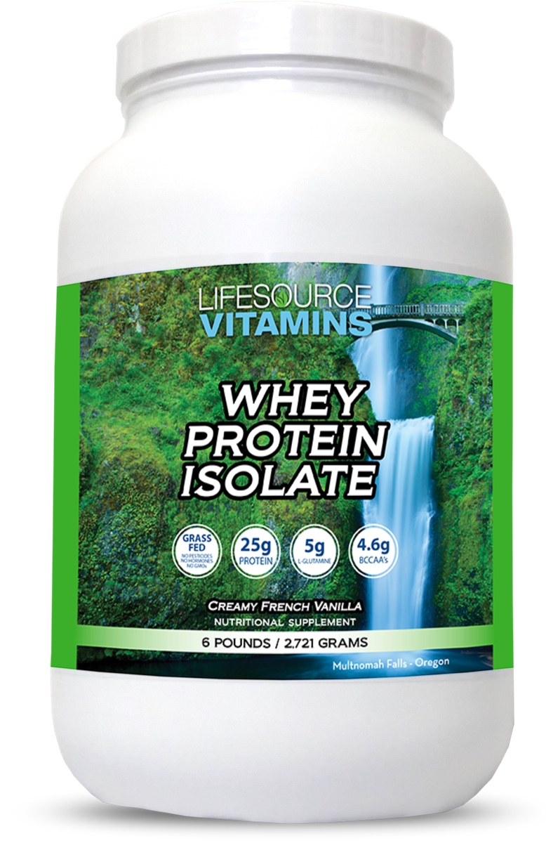LifeSource Vitamins Grass-Fed Whey Protein Isolate – 6 lb Vanilla