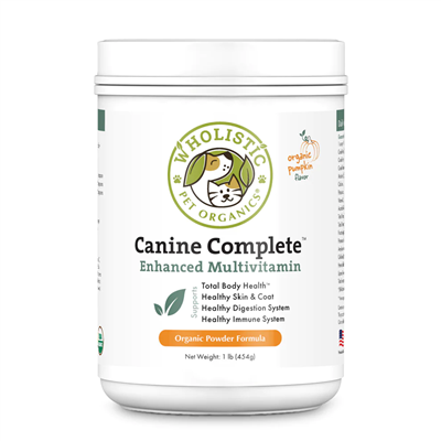 Wholistic Pet Organics - Canine Complete - Enhanced Multivitamins - Organic PUMPKIN1lb