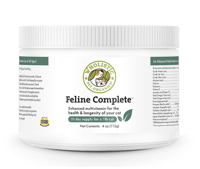 Wholistic Pet Organics- Feline Complete - Enhanced Multivitamins- 4 oz
