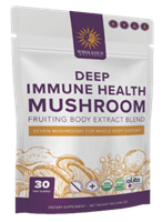 Wholesun Wellness - Deep Immune Health - Certified Organic Mushroom Extract Blend Powder ~  1.06 oz oz