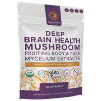 Wholesun Wellness - Deep Brain Health - Certified Organic Mushroom Extract Blend Powder ~  1.06 oz oz