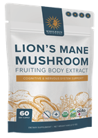 Wholesun Wellness - Lions Mane Certified Organic Mushroom Extract Powder ~  2.12 oz