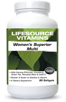 Women's Superior Multivitamins & Minerals - Late 30's through 50's -90 Softgels