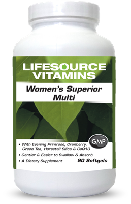 Women's Superior Multivitamins & Minerals - Late 30's through 50's -90 Softgels