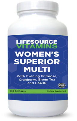 Women's Superior Multivitamins & Minerals - 180 Softgels - 60 Day Supply - Late 30's through 50's VALUE SIZE