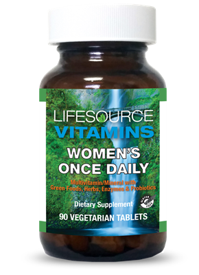 Women's Once Daily Multi - 90 Veg Tablets - Whole Food Based ~ Value Size~