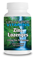 Zinc Lozenges 15 mg - 120 Lozenges