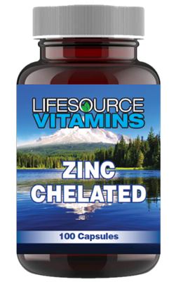 Zinc Chelated 50 mg - 100 Capsules - (Chelated)