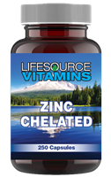 Zinc Chelated 50 mg - 250 Capsules -VALUE SIZE (Chelated)