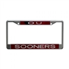 Oklahoma Sooners License Plate Frame - OU/Sooners Crimson