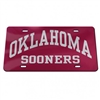 Oklahoma Sooners Mirrored Licence Plate - Oklahoma Sooners Arched