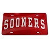 Oklahoma Sooners Specialty Acrylic License Plate