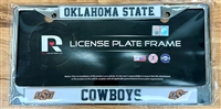 "Oklahoma State Cowboys" Metal License Plate Frame