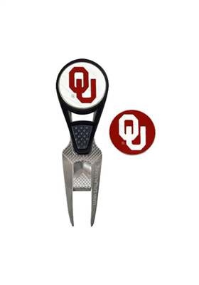 Oklahoma Sooners Golf Repair Tool and Ball Marker Divot Tool