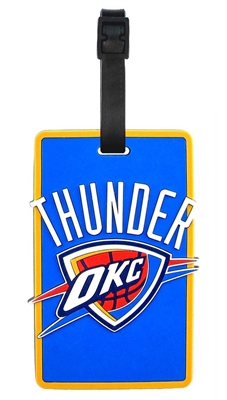 NBA Oklahoma City Thunder Rubber Luggage Tag